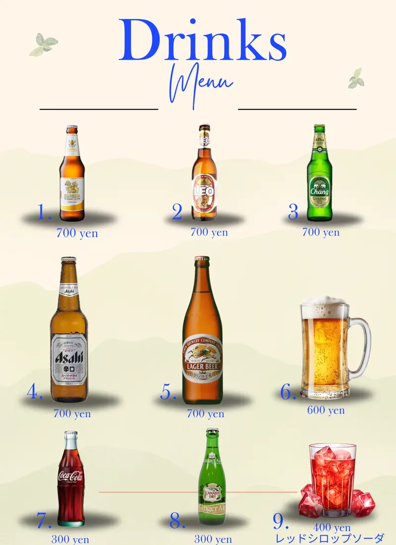 Drink Menu 1
