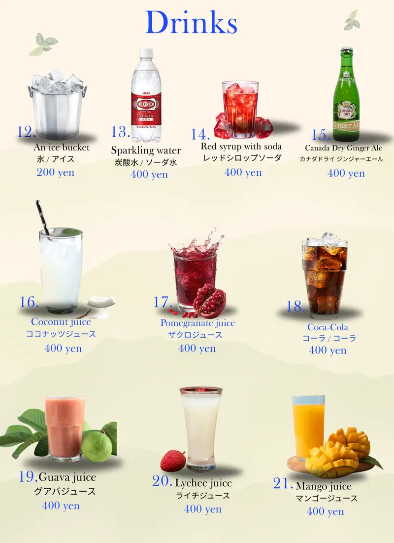 Drink Menu 2