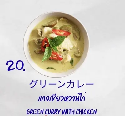 鶏肉のグリーンカレー (単品)